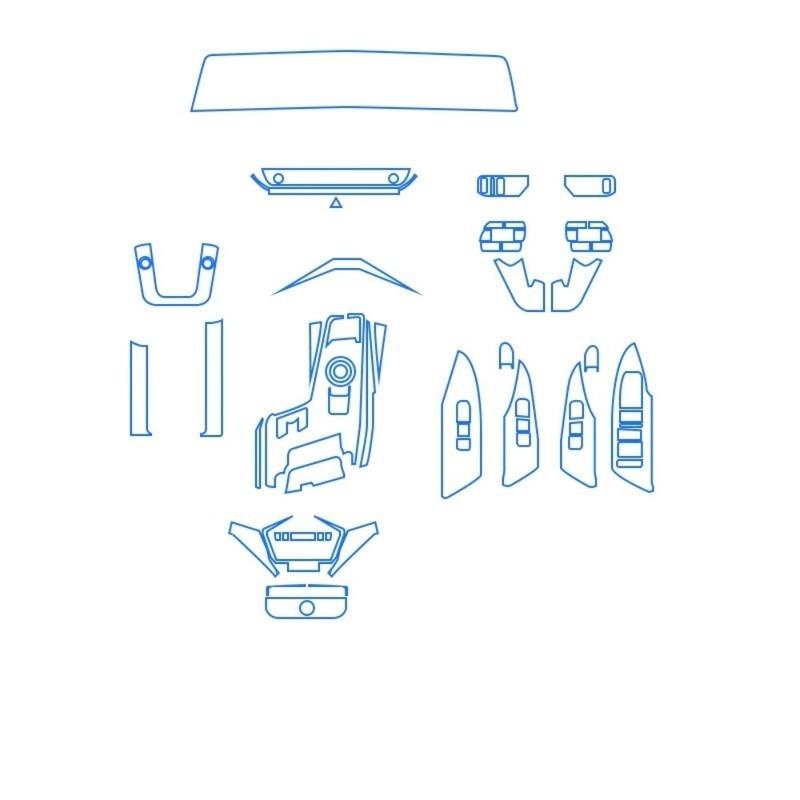 Car Accessories Dashboard Multimedia Navigation Transparent Anti-Scratch Protection Film Modification For Kia K8 -2024