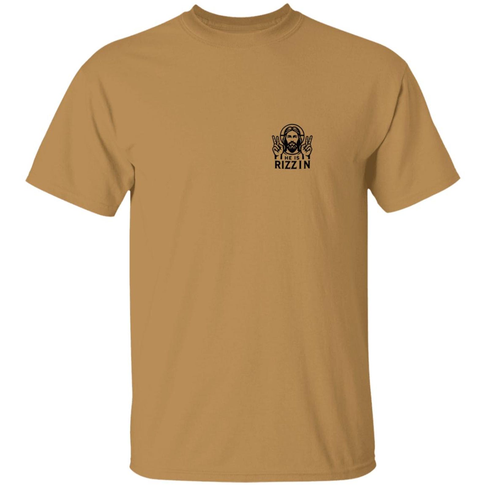 He Is Rizzin Unisex Jesus T-Shirt - Gildan 5.3 oz. T-Shirt S