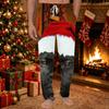 Men's Christmas Print Knit Casual Pants with Pockets, Pants