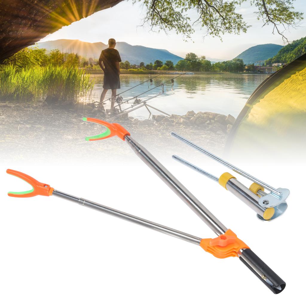 Supporto per canna da pesca Acciaio Inossidabile Inserimento Multifunzione Canna da Pesca Attrezzatura Forniture 1,7 Metri
