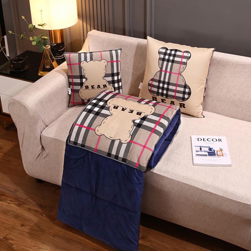 Grace Kristall-Samt 2-in-1 Kissen-Decke