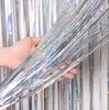 2Pack 2X1M Glitter Party Backdrop Metallic Foil Tinsel Fringe Curtain Birthday Wedding Bachelorette Decoration Adult Anniversary