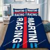 Racing Martini Stripe Duvet Cover Pillowcase Bedding Set Adult Boy Girl Bedroom Decoration Children Single Double Large Size