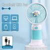 Portable Mini Cartoon Flower USB Desk Fan - Student Gift