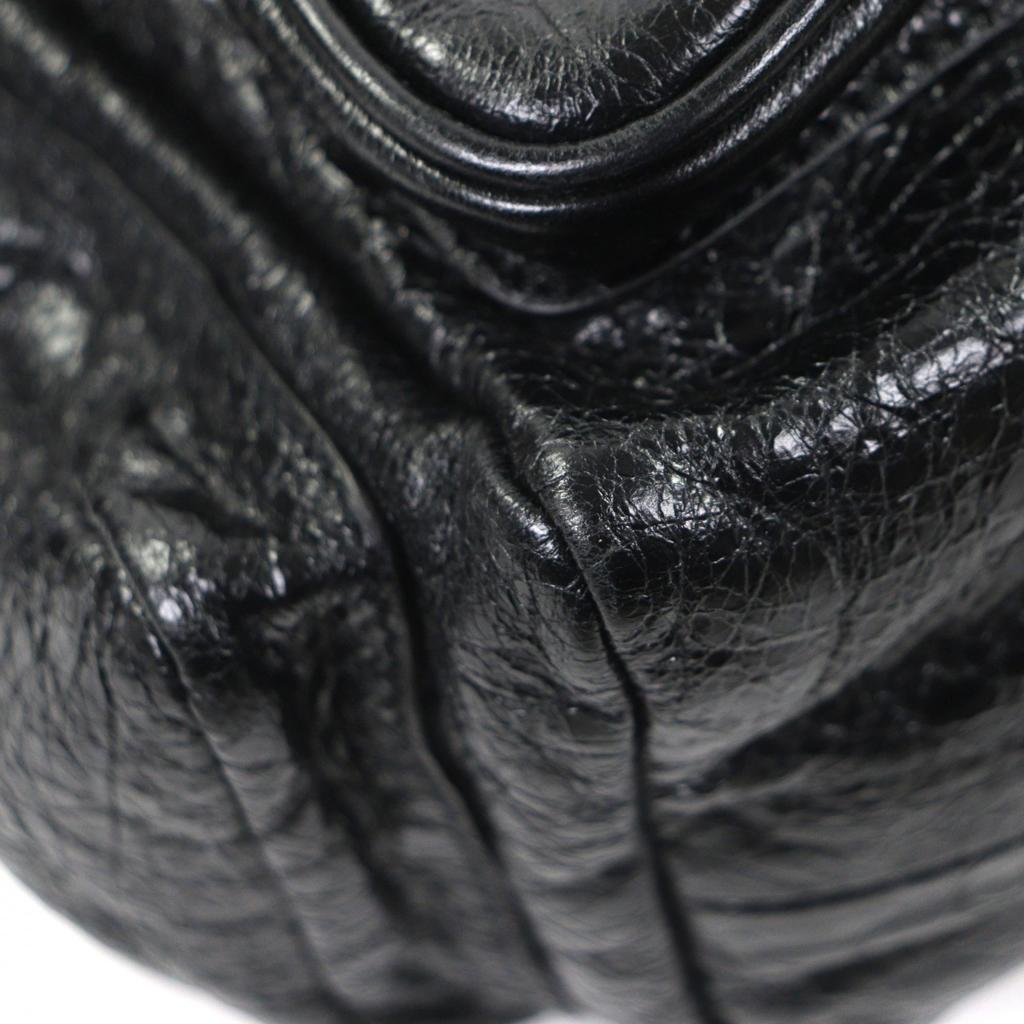 Great BALENCIAGA Tote Bag Super Busy black leather mens 785296 Used