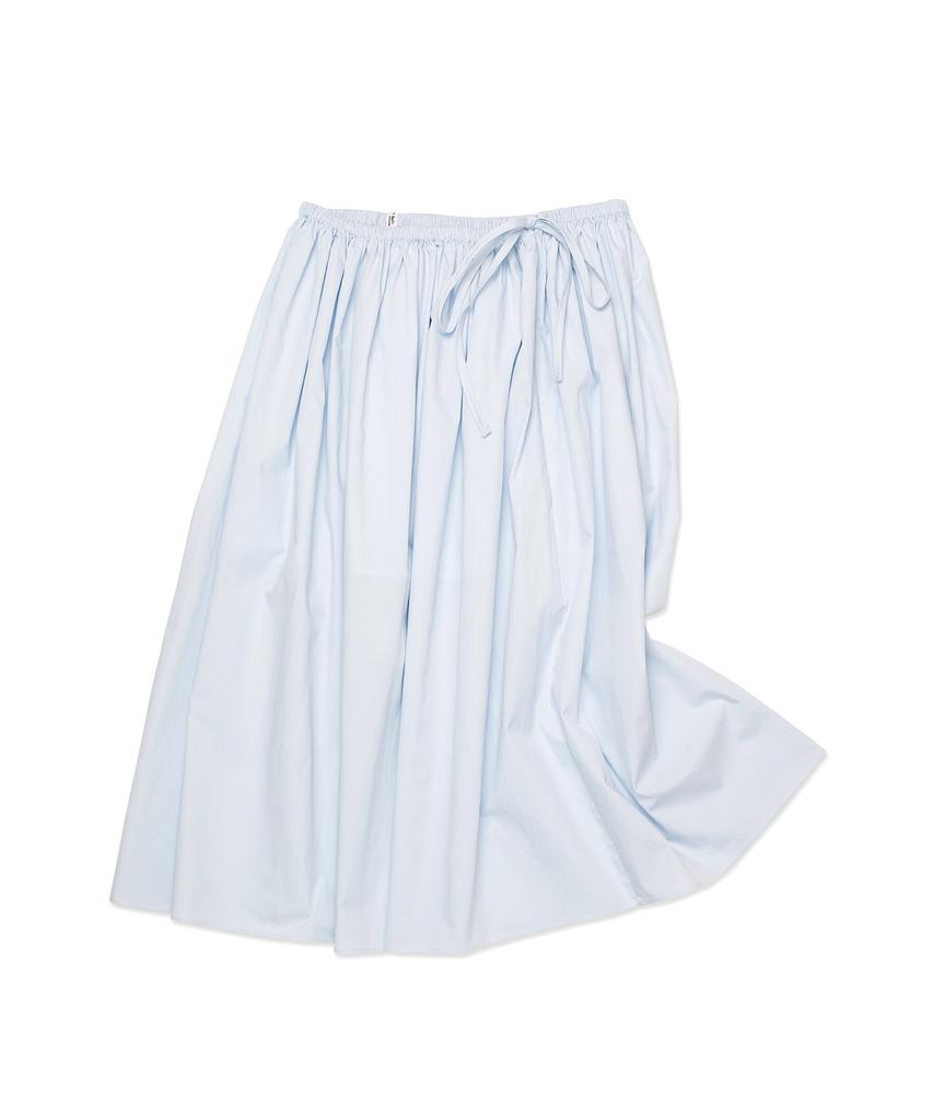 Cotton Bell String Banding Skirt - Sky Blue