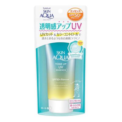 Skin Aqua Tone Up UV Essence Mint SPF 50+ PA++++, protege contra la luz ultravioleta y resalta la translucidez de tu piel, 80 g