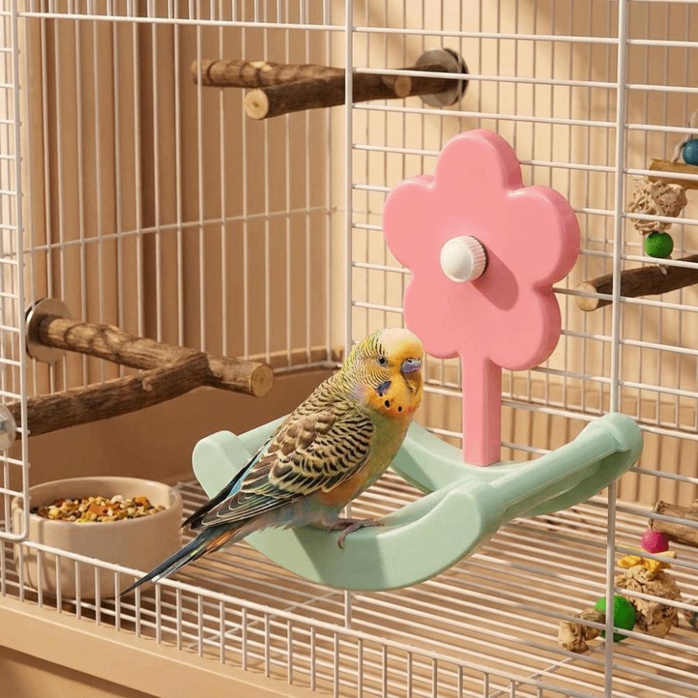 Hanging Bird Rocking Perch Stand Anti Slip Climbing Ladder Toy Bird Swing Toys Indoor Active Play
