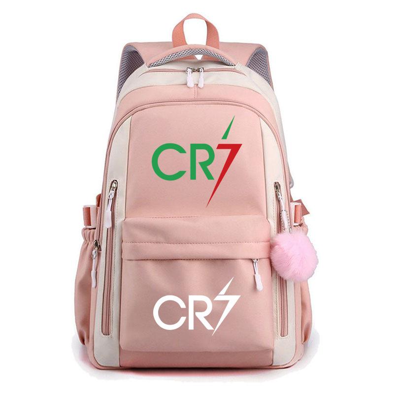 Large Capacity Schoolbag with Shoulder Strap; Student Three-piece Pencil Case Set
