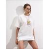 Fashion Wind Fashion Print Casual Loose Round Neck Cotton T-shirt Printed Loose Cotton T-shirt