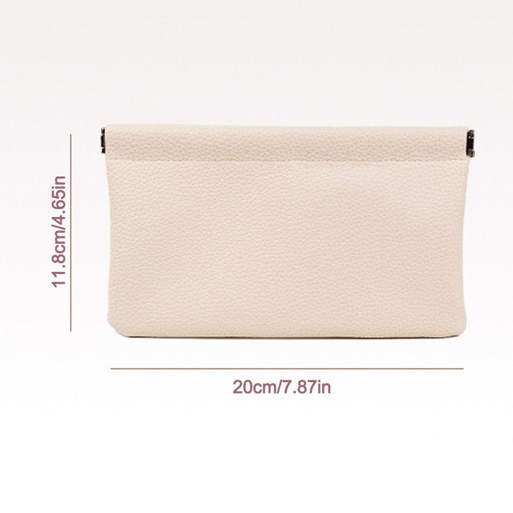New Automatic Closure PU Leather Long Wallet Waterproof Large Capacity Coin Purse Cosmetic Bag Storage Organizer