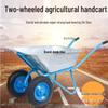 Garden Wheelbarrow: Multi-Purpose Hand Cart for Transporting Soil, Tools, and Cement Over Rough Terrain