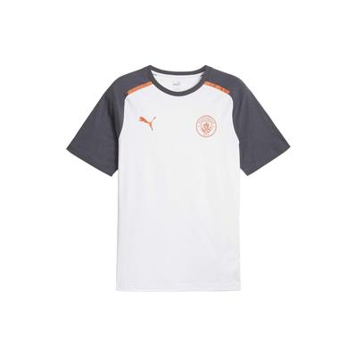 Buchstaben Farbblock Design Lässiges Rundhals Kurzarm Fußballtrikot Herren Oberteile Weiß 772902-23