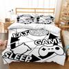 3D Game Player Quilt Pillowcase 3/2-piece Family Bedroom Bedding Set Single Bed Double Bed Full Size Household Bedding