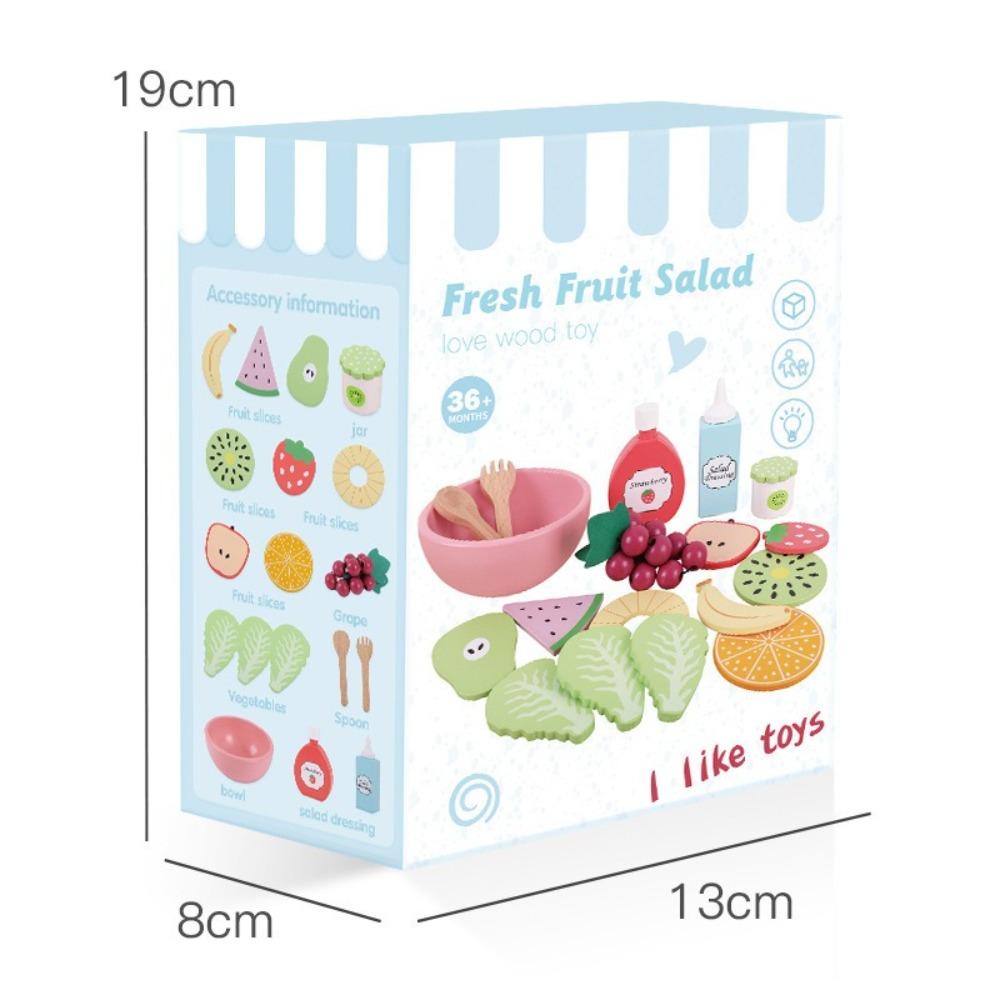 Wooden Material Wooden Kitchen Toys Role Play Toy Simulation Design Pretend Play Food Creative Shape Desktop Decor