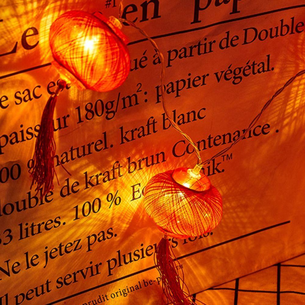 Battery USB Powered Red Lantern String Light LED Fairy Lights Chinese New Year Lantern  New Year