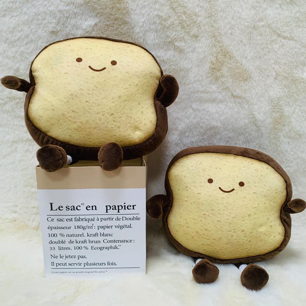 Cute Bread Plush Toy Stuffed Animal, Comforting Doll for Kids, Soft Birthday Gift