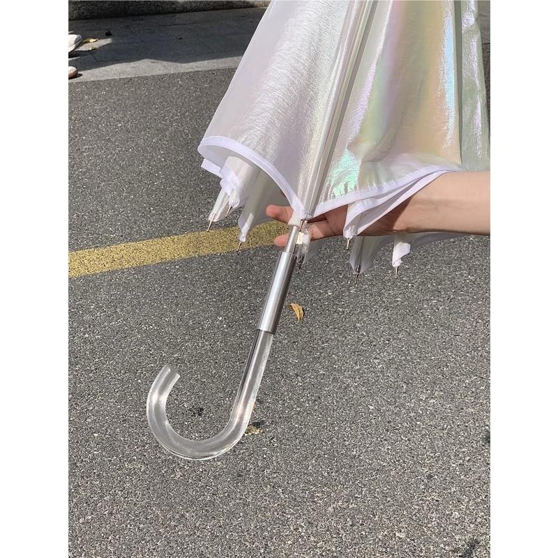 Style Korean Trendy Aurora Series Umbrella For Women Handle Long