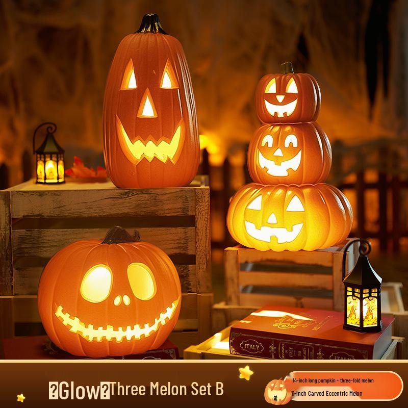 Large Luminous Pumpkin Lantern for Halloween Outdoor Theme Decorations