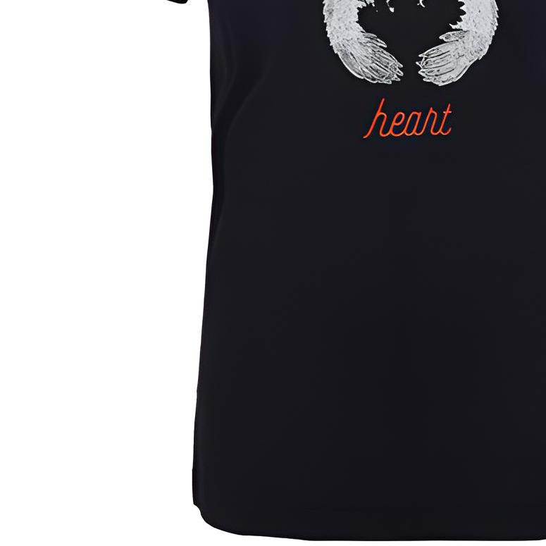 adidas Cartoon Bear Print Round Neck Short Sleeve T-Shirt Women Tops Black FI9145