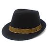 Summer British Sunshade Straw Hat Men Among the Elderly Fashion Beach Hat Children Retro Sunscreen Linen Jazz Hat