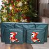 Christmas Tree Storage Bag Zippered Organizer With 2 Front Pockets Waterproof Oxford Cloth Dustproof Garland Organizer Pouch
