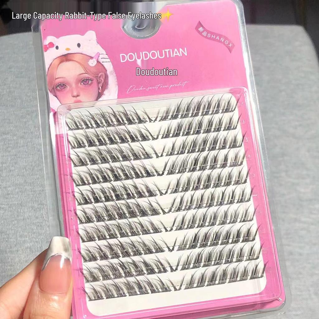 Doudoutian Enhanced Volume Wide-Stem Mixed Fur Devil Fox False Eyelashes