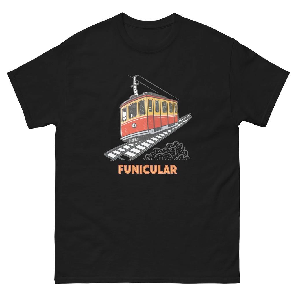 Funicular Transportation Vehicle Illustration T-Shirt