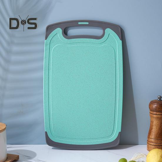 Double-sided Cutting Board Vegetable Meat Chopping Board with Grooves Easy Grip Handle Non-Slip Kitchen Essential for Foodies And Chefs