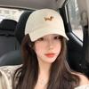 Korean Style Trendy Cartoon Dog Hat - Versatile Embroidered Sun Hat for Girls and Women