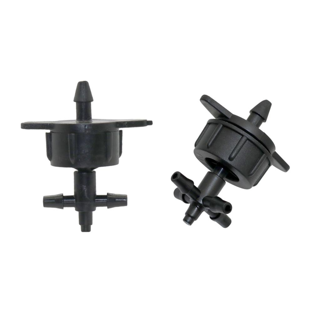 Drip irrigation 3-way, 5-way Hose Splitters with 2L/4L/8L Flow Pressure Compensating Drippers Agriculture tools 5 Sets