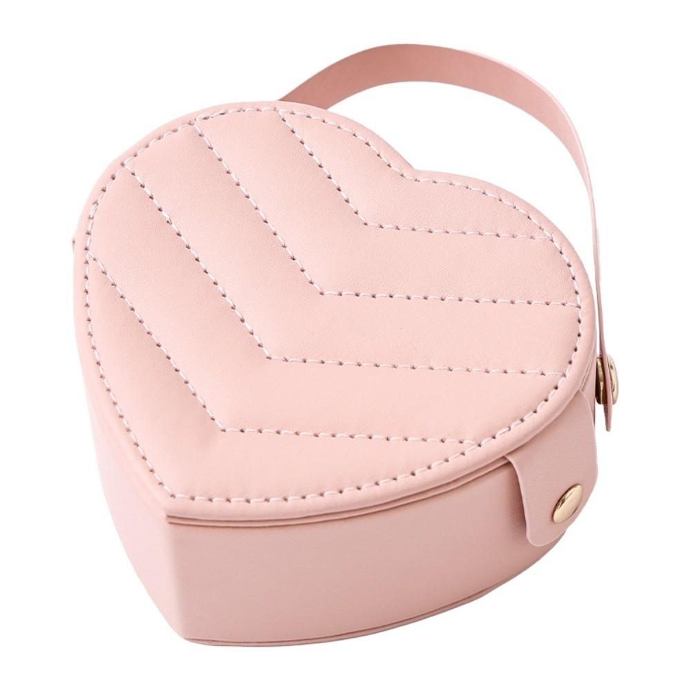 Heart-shaped Jewelry Organizer Portable Valentine Gift Packaging Box  Girlfriend Gift