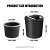 Car Cigarette Ashtray Cup LED Light Portable Detachable For Honda civic accord fit jazz pilot CRV odyssey passport city shuttle