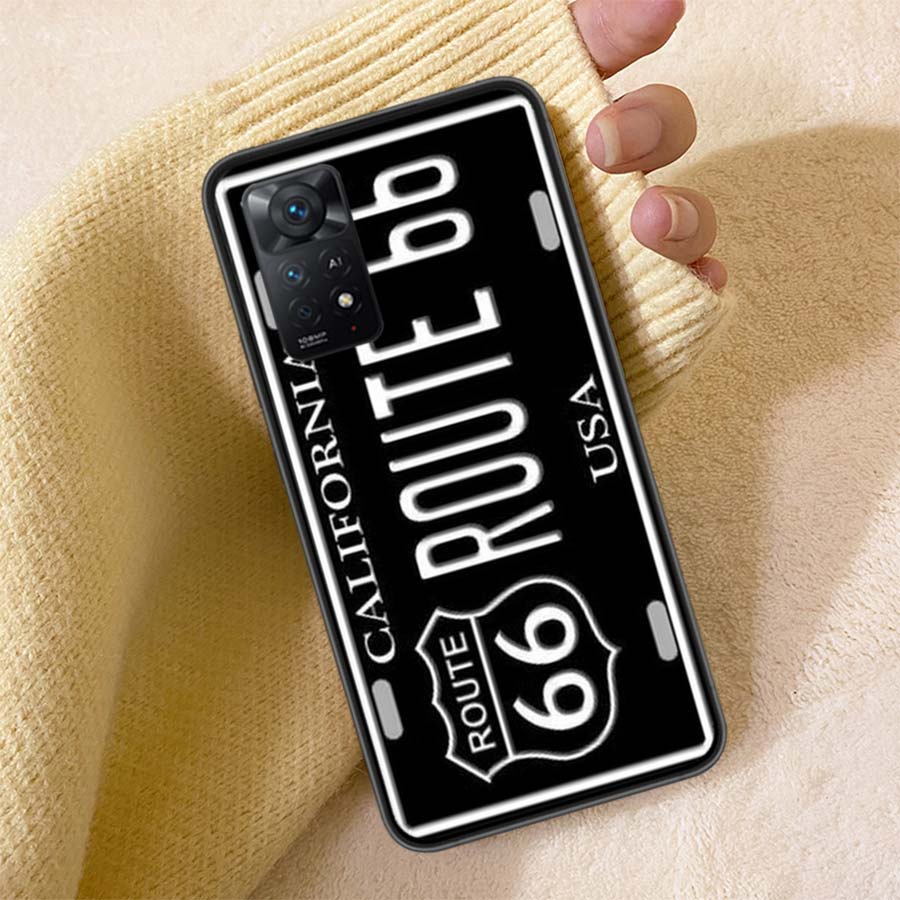 License New York Plate Number Phone Case For Redmi Note 13 14 15 Pro Plus 12 13C 12C 15C 9 10 10C 9T 9C 9A TPU Soft Cover Clear