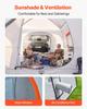 SUV Camping Tent for 5-9 Person, 3.96 x 3.05m 3-Season SUV Tailgate Tent with Ventilated Windows, PU2000mm Waterproof Dual-Use Car Rear Hatch Tents