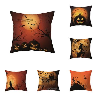 Kolekcia Tekvíc Halloweenska Tématika Obliečka na Vankúš Pohovka Vankúš Sviatočný Darček Dekorácia na Párty Domáca Výzdoba