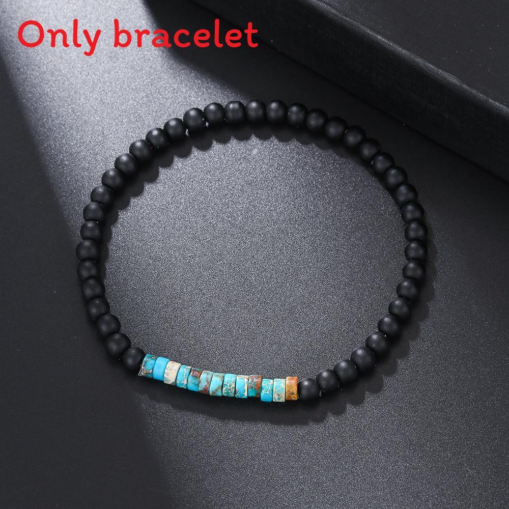 Bohemian Turquoise Beaded Bracelet With Geometric Design For Women And Men
