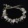 Silver Color Handmade Pearl Flower Headband Bridal Wedding Crown Hair Accessories Hair Band Tiara Crystal Headpiece Hair Jewelry
