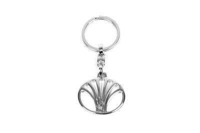 Metal Keychain with Daewoo Logo