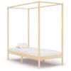 Solid Wood Canopy Bed Frame Pine 100 x 200 cm