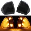 2pcs for Dodge Ram 1500 2500 2010-2018 Ram 1500 Classic 2019 2020 2021 LED Car Front Side Mirror Turn Signal Light Lamps Bulbs
