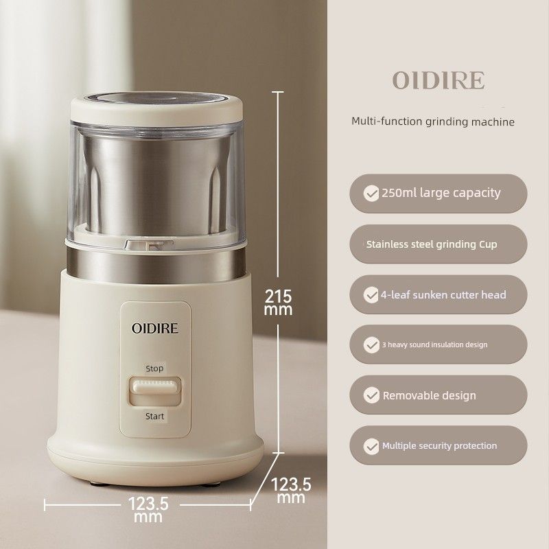 

Oidire Flour Mill Wet and Dry Grinding Machine Small For Home Electric Powder Machine Traditional Chinese Medicine Grain Small Cooking Machine Dry grinding style [Single Cup]]