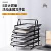 Layer Drawer Type Black Silver Office Desktop File Rack Organizer