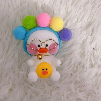 Lalafanfan Lalafanfan Mini Duckling Keychain Flower 10 Cm