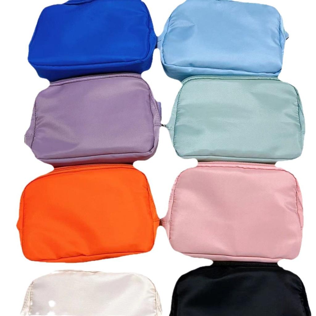 Bidirectional Zipper Waist Bag Nylon Multifunctional Women's Waist Belt Bag, Storage Bag, Adjustable Shoulder Strap Crossbody Bag, Small Bag