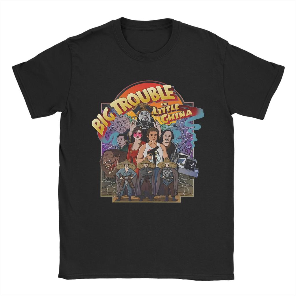 Summer Big Trouble in Little movie T Shirt for Unisex Women Pure Cotton Tee Shirt Short Sleeve Clothing