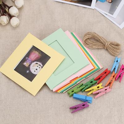 Fotorahmen-Größen: 10 Stück, 7,6 cm, Fotowand-Hängerahmen, Clip-Klemmschnur, 3-in-1 für Fujifilm Mini 8