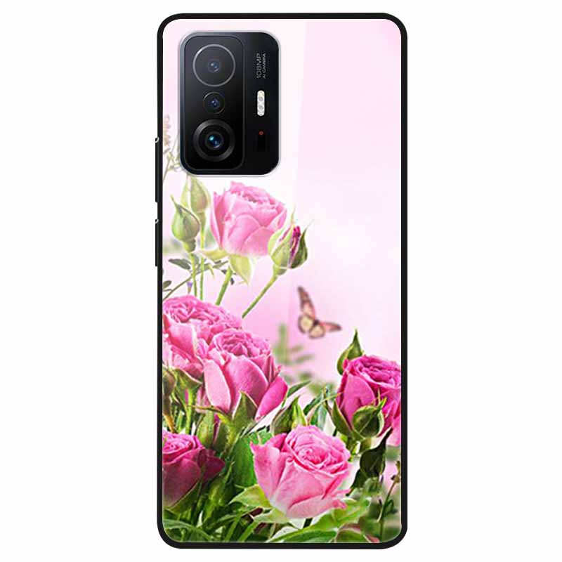 Tempered Glass Case For Xiaomi 11T Cover 6.67 Cool Bumper Hard glass Case For Xiaomi 11T Pro Case Mi 11T Pro Mi11T Capa Shells