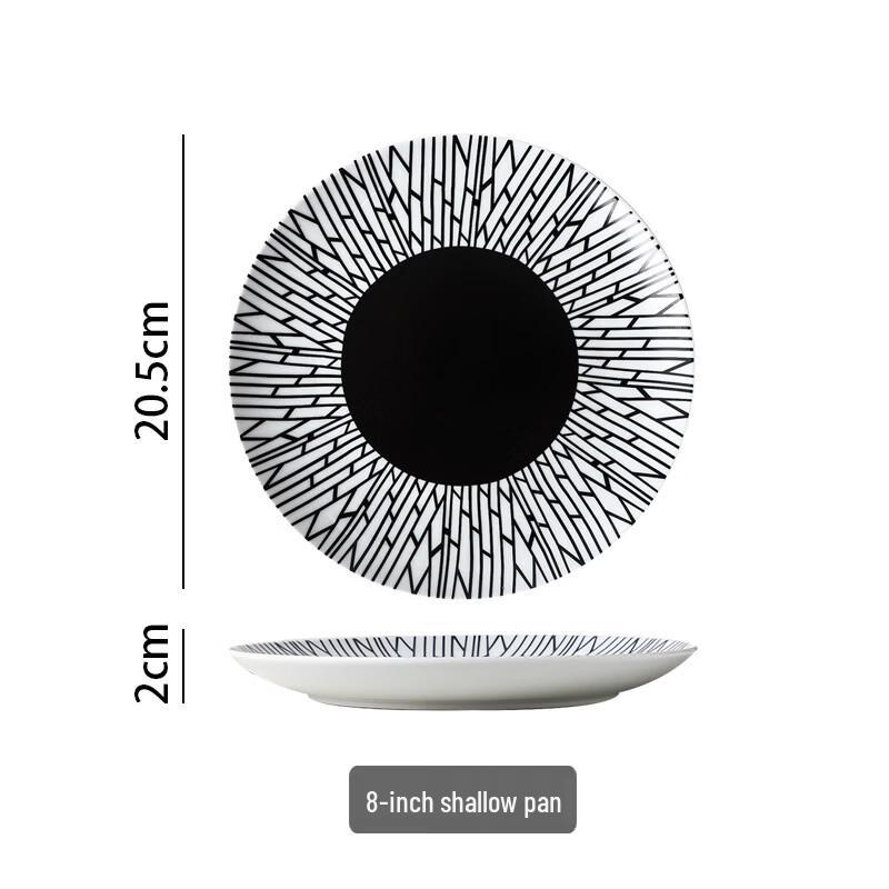 Nordic Style Ceramic Shallow Plates - Set of 3