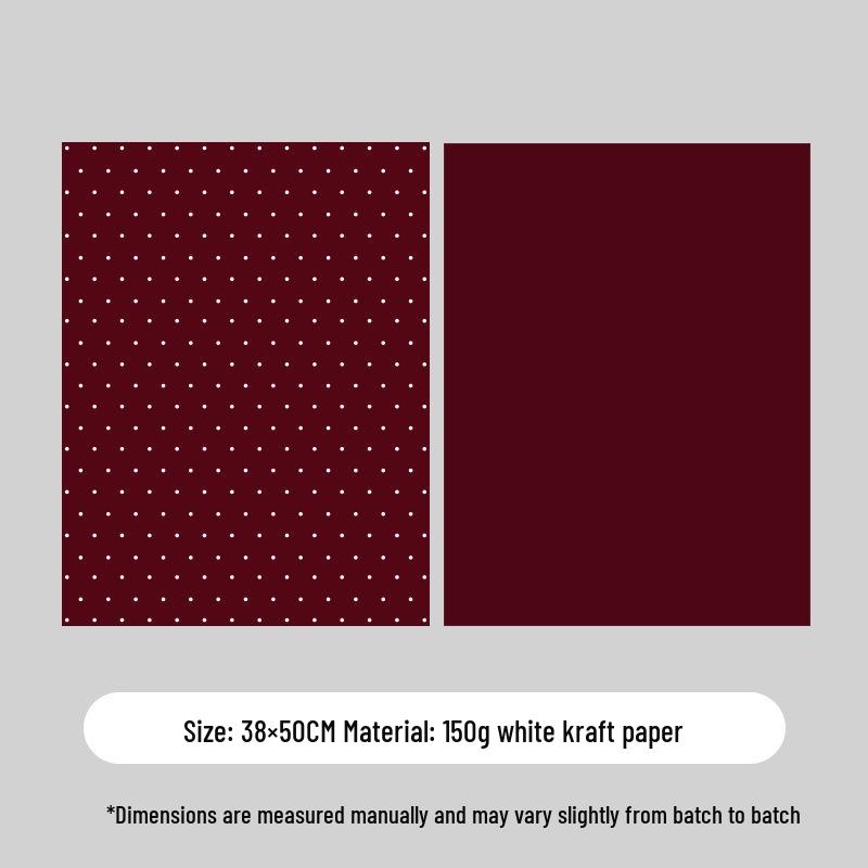 Korean Polka Dot Floral Gift Wrapping Paper - DIY Exquisite Bouquet Paper